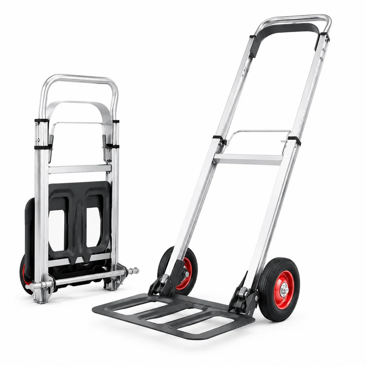 Heavy Duty Folding Hand Truck with All-Terrain Wheels | 330 lb Capacity