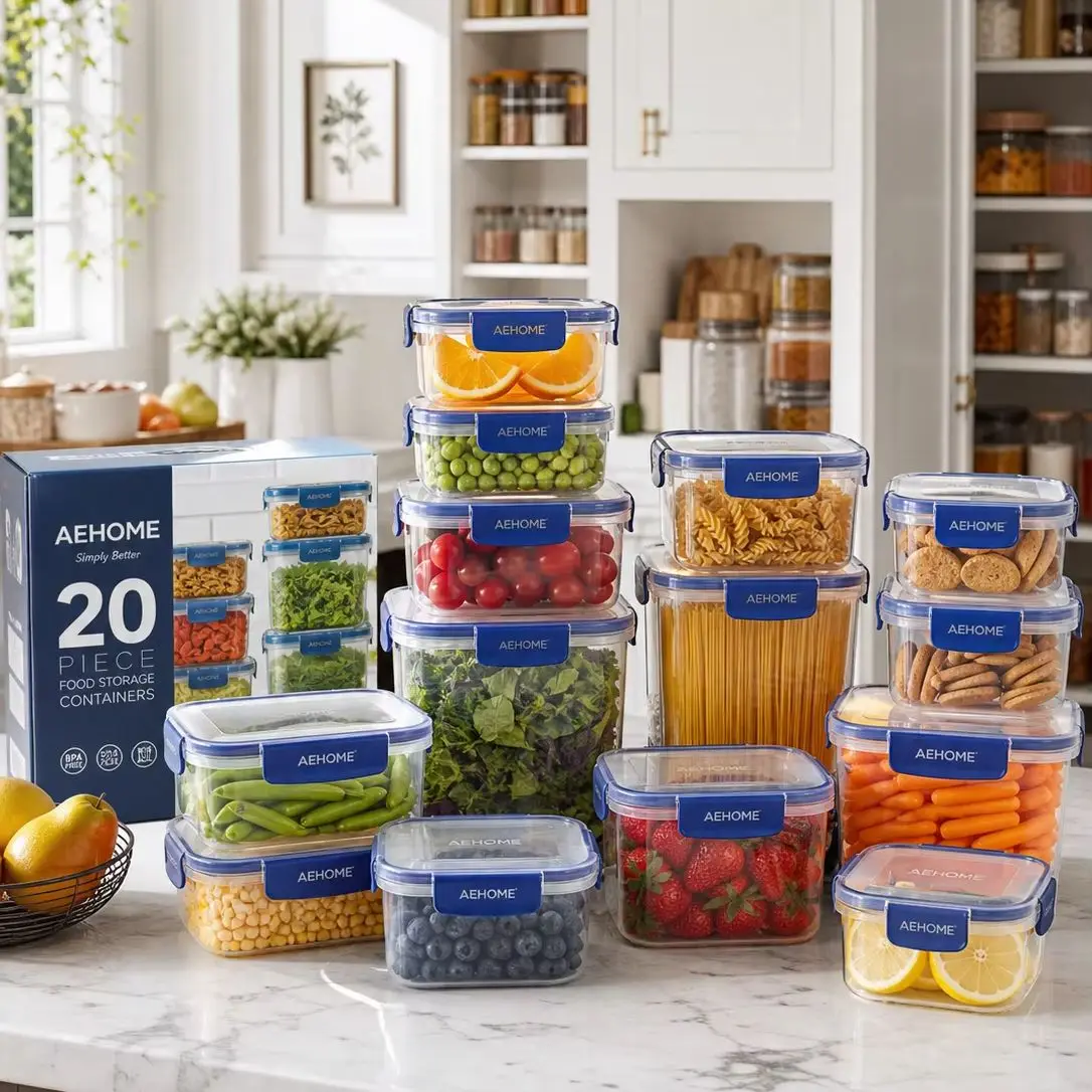40-Piece Airtight Food Storage Container Set with Lids