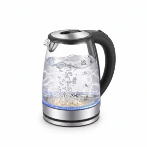2L glass electric kettle with blue LED light