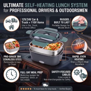 1.5L Electric Lunch Box Kit with Insulated Carry Bag